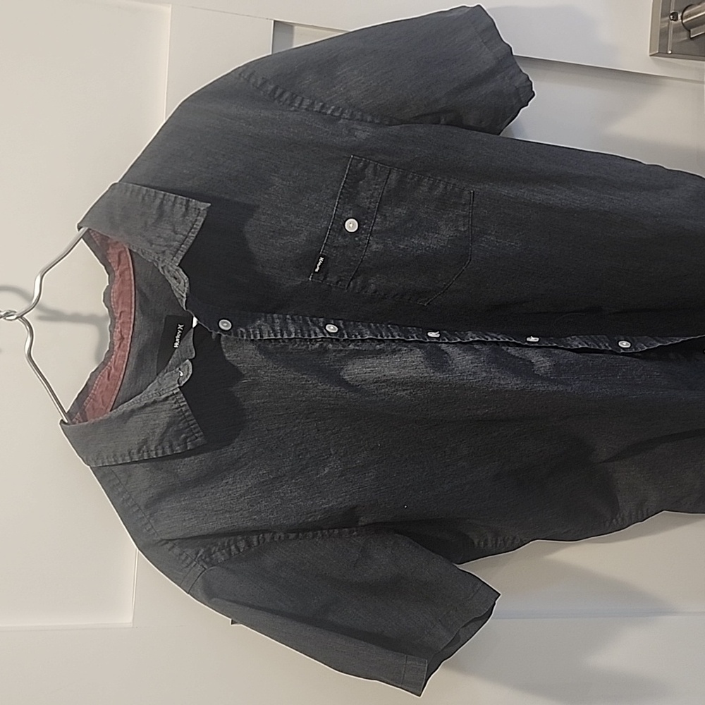 XL Hurley button down charcoal